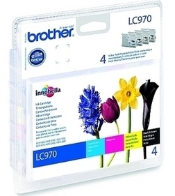 Brother Original LC-970 Quad Pack (Black,Cyan.MagentaYellow)